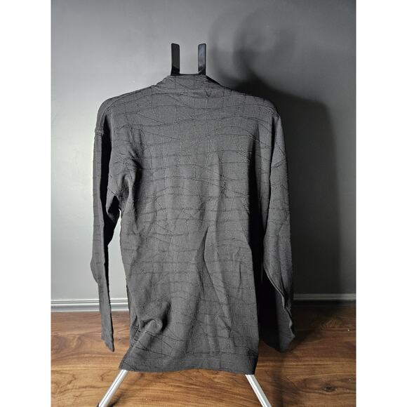 Vintage Barcelino Italy XL Raised Web Pattern long sleeve italian crewneck shirt - Picture 4 of 7